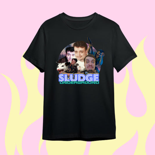 Sludge Underground Collage Unisex Crew Neck T-Shirt