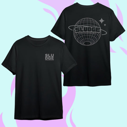 SU Globe Black Unisex Crew Neck T-Shirt